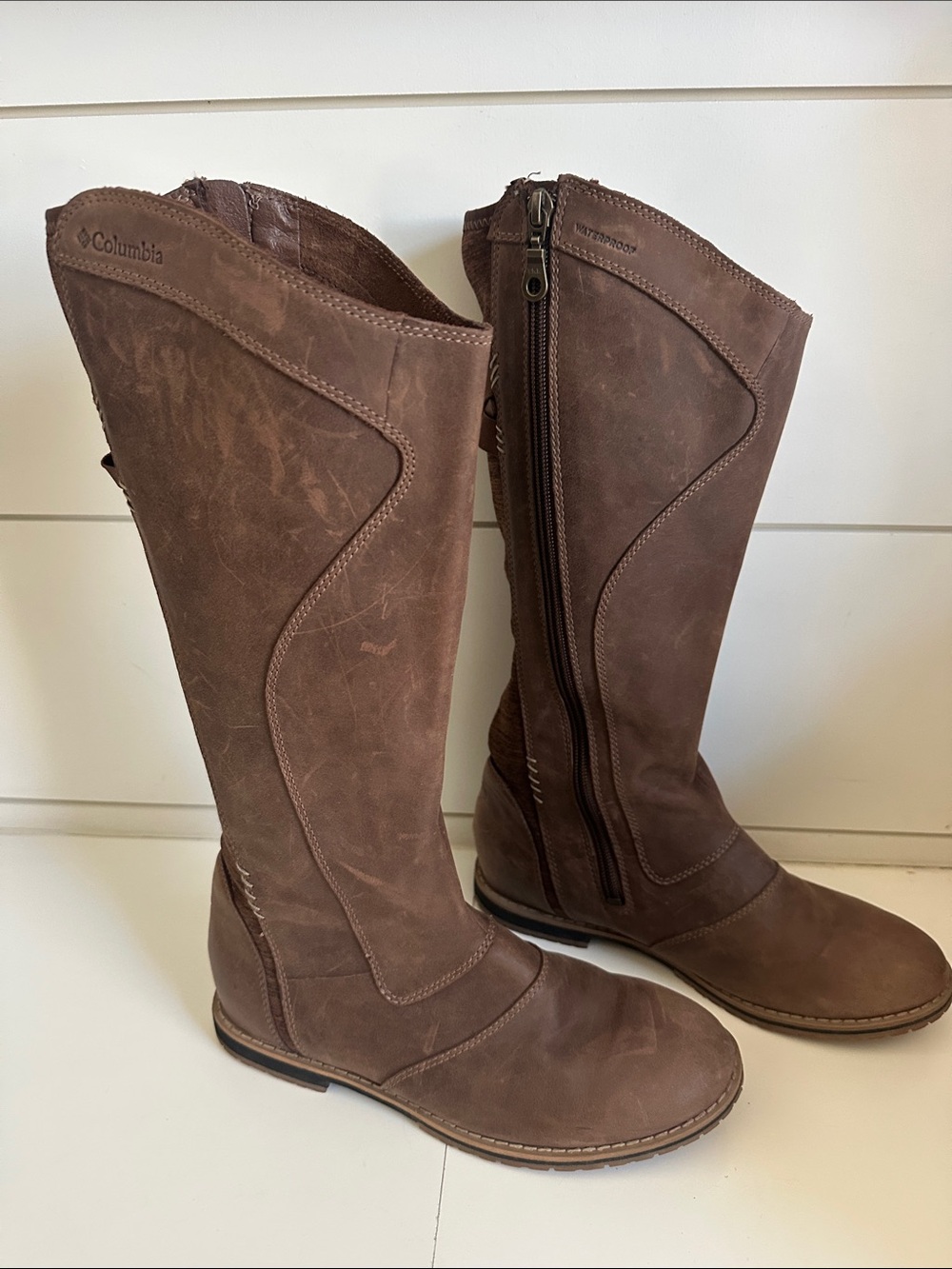 Columbia Brown Twentythird Avenue Waterproof Tall Riding Boots
